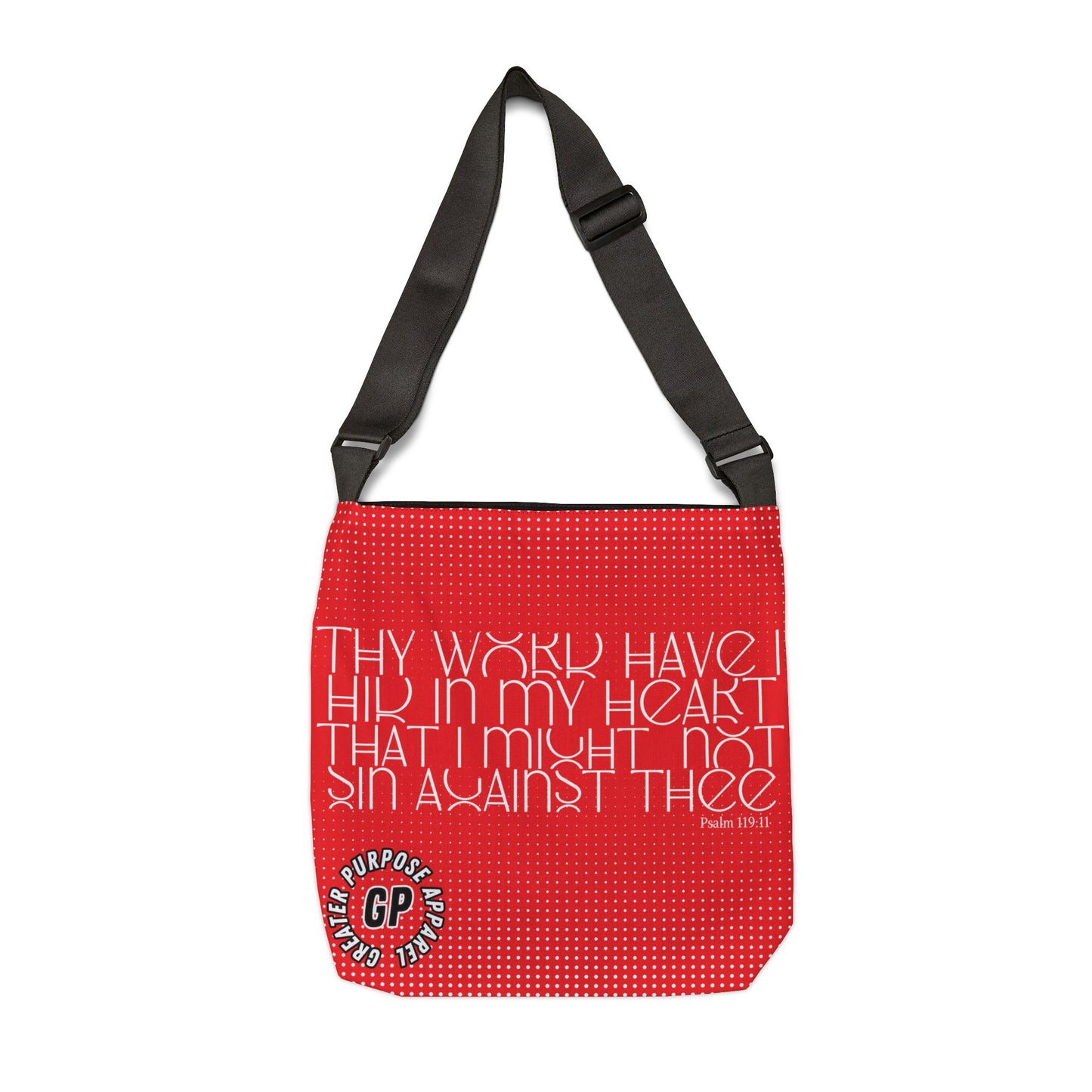 Hidden Word Adjustable Tote