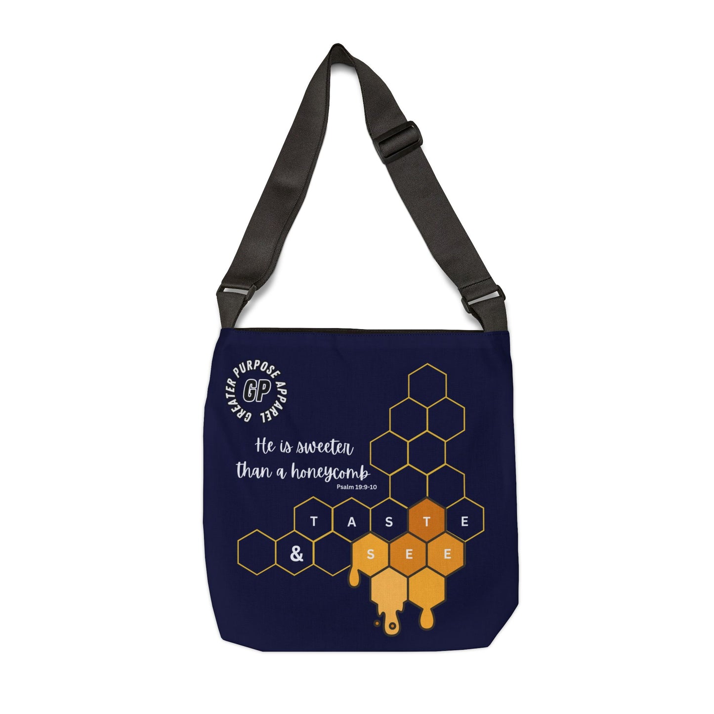 Honeycomb Adjustable Tote (Navy)