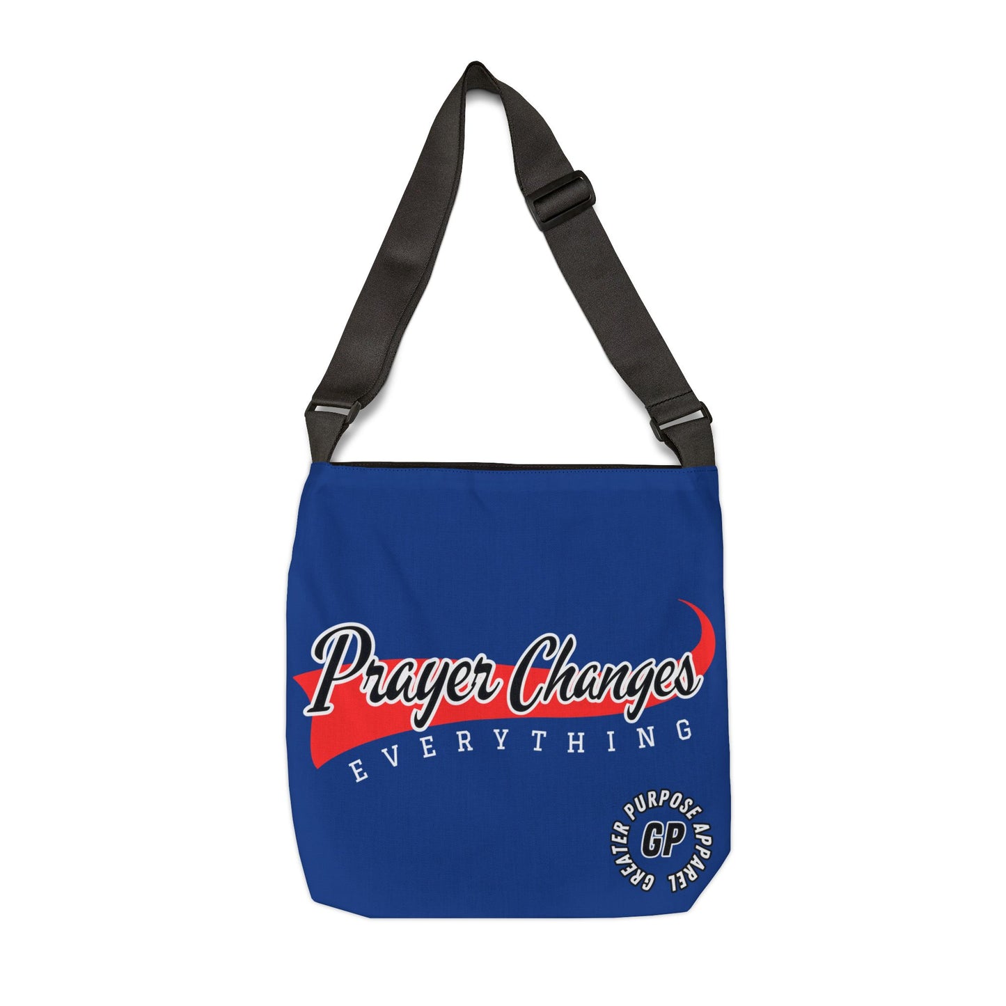 Prayer Changes Adjustable Tote (Blue)