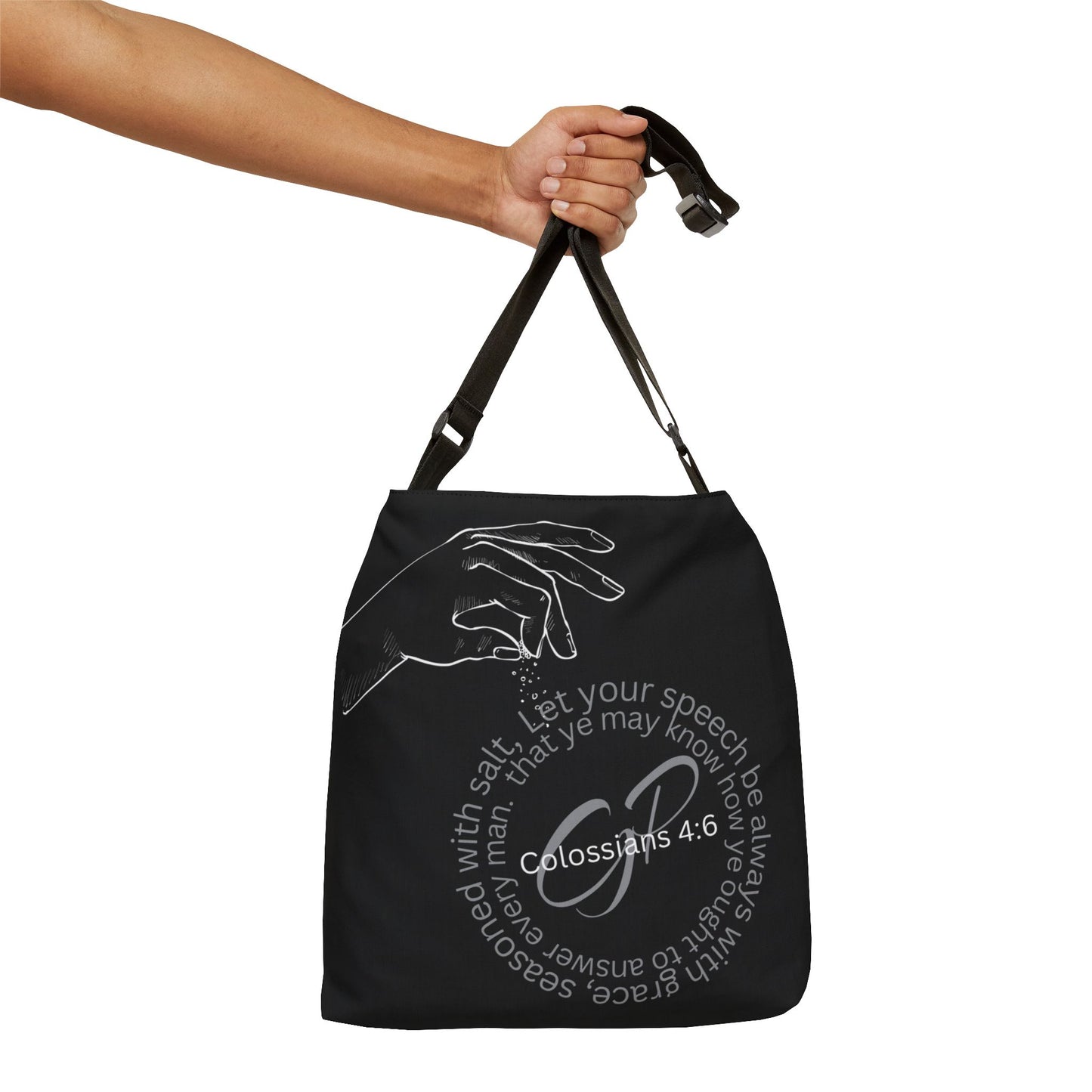 Seasoned Words Adjustable Tote