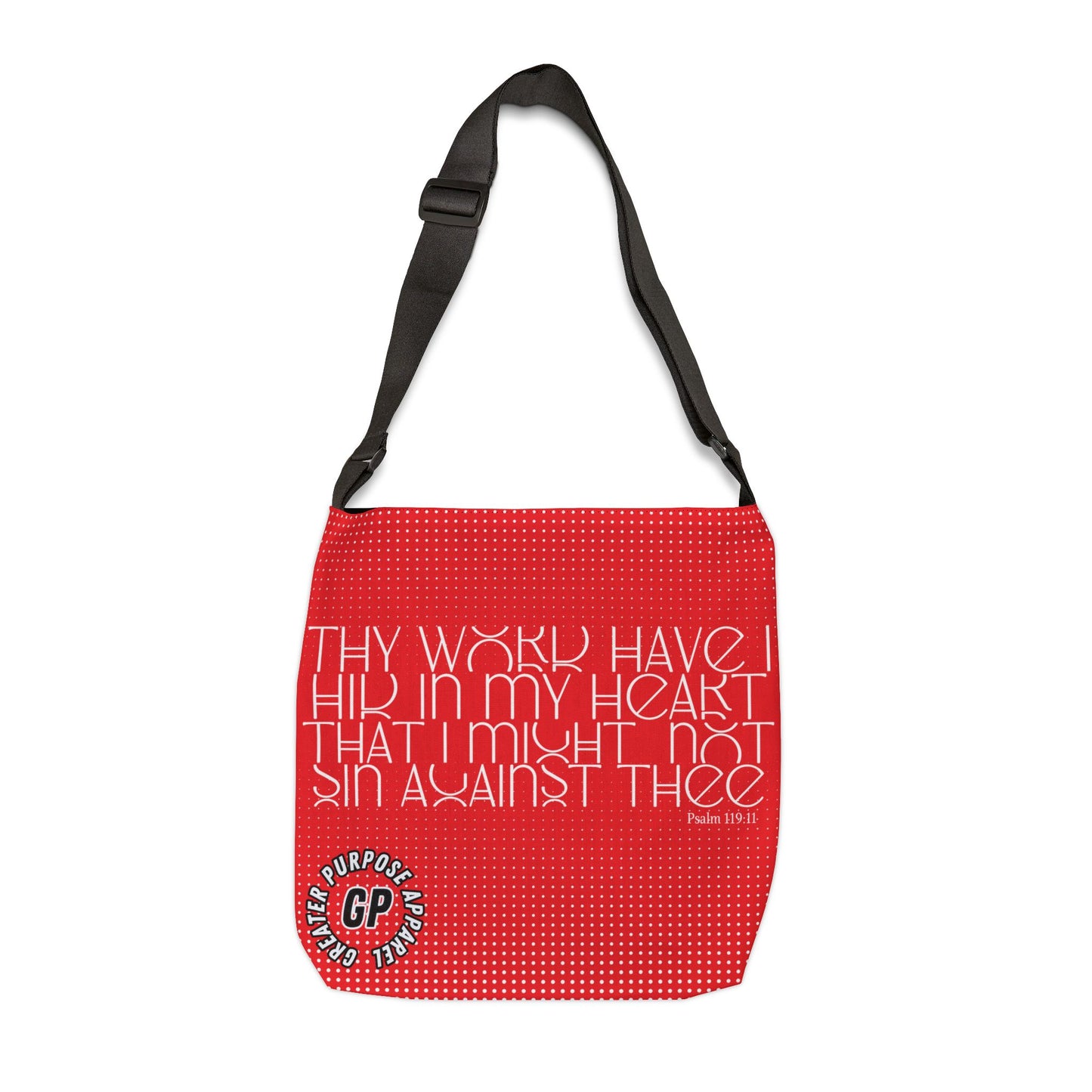 Hidden Word Adjustable Tote