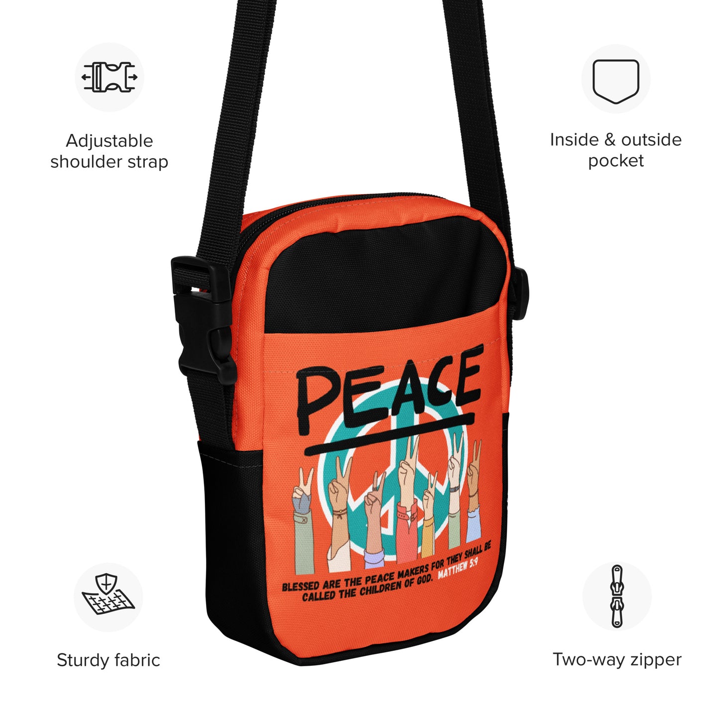 Peace Utility Crossbody Bag