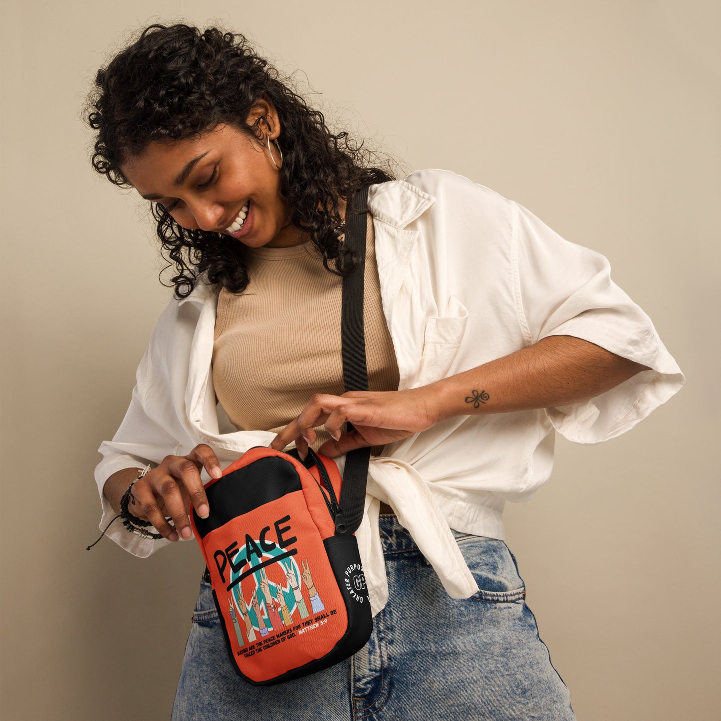 Peace Utility Crossbody Bag