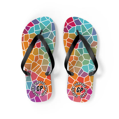 Stained Glass Flip Flops -