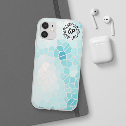 Stained Glass Flexi Phone Case (Blue)