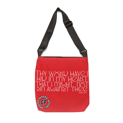 Hidden Word Adjustable Tote