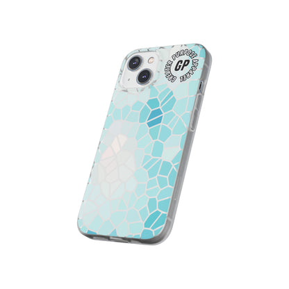 Stained Glass Flexi Phone Case (Blue)