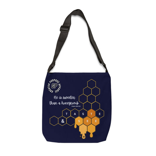 Honeycomb Adjustable Tote (Navy)