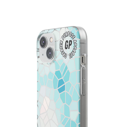 Stained Glass Flexi Phone Case (Blue)