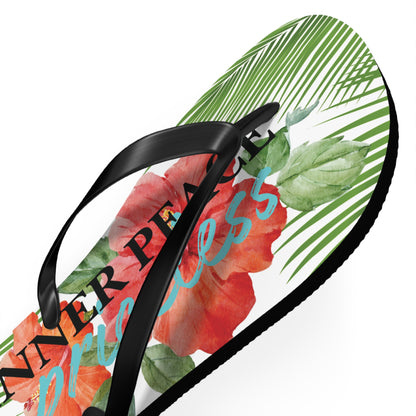 Inner Peace Flip Flops (White)