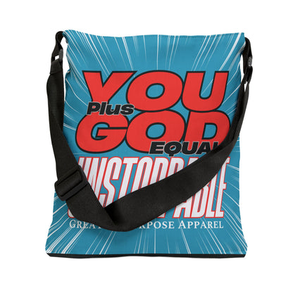 Unstoppable Adjustable Tote (Turquoise)