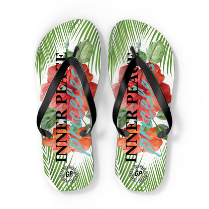 Inner Peace Flip Flops (White)