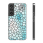 Stained Glass Flexi Phone Case (Blue)