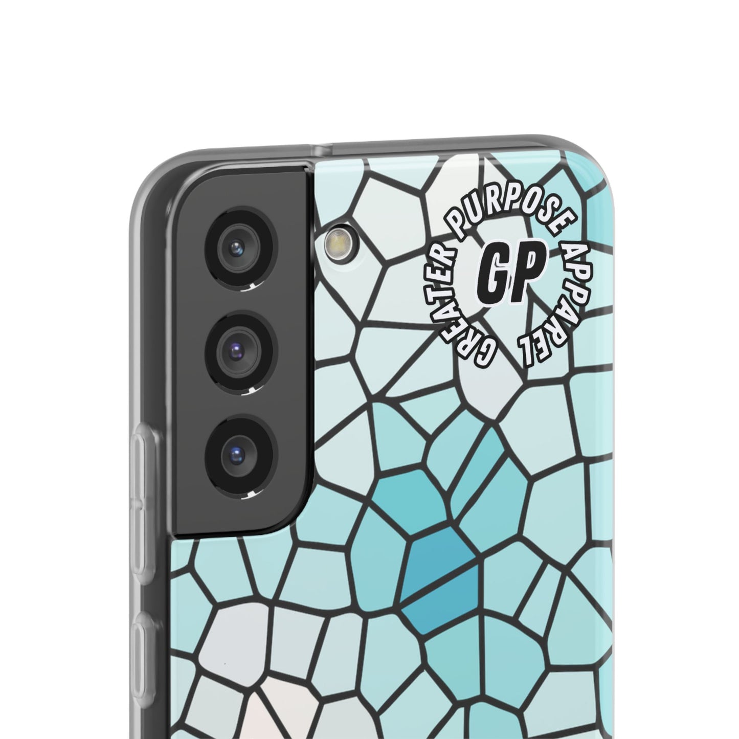 Stained Glass Flexi Phone Case (Blue)
