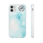 Stained Glass Flexi Phone Case (Blue)