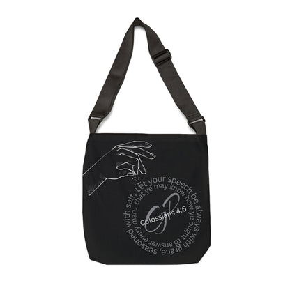 Seasoned Words Adjustable Tote