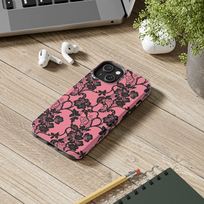 Whatsoever Things Are Lovely Tough Phone Cases (Super Pink)