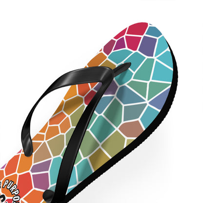 Stained Glass Flip Flops -