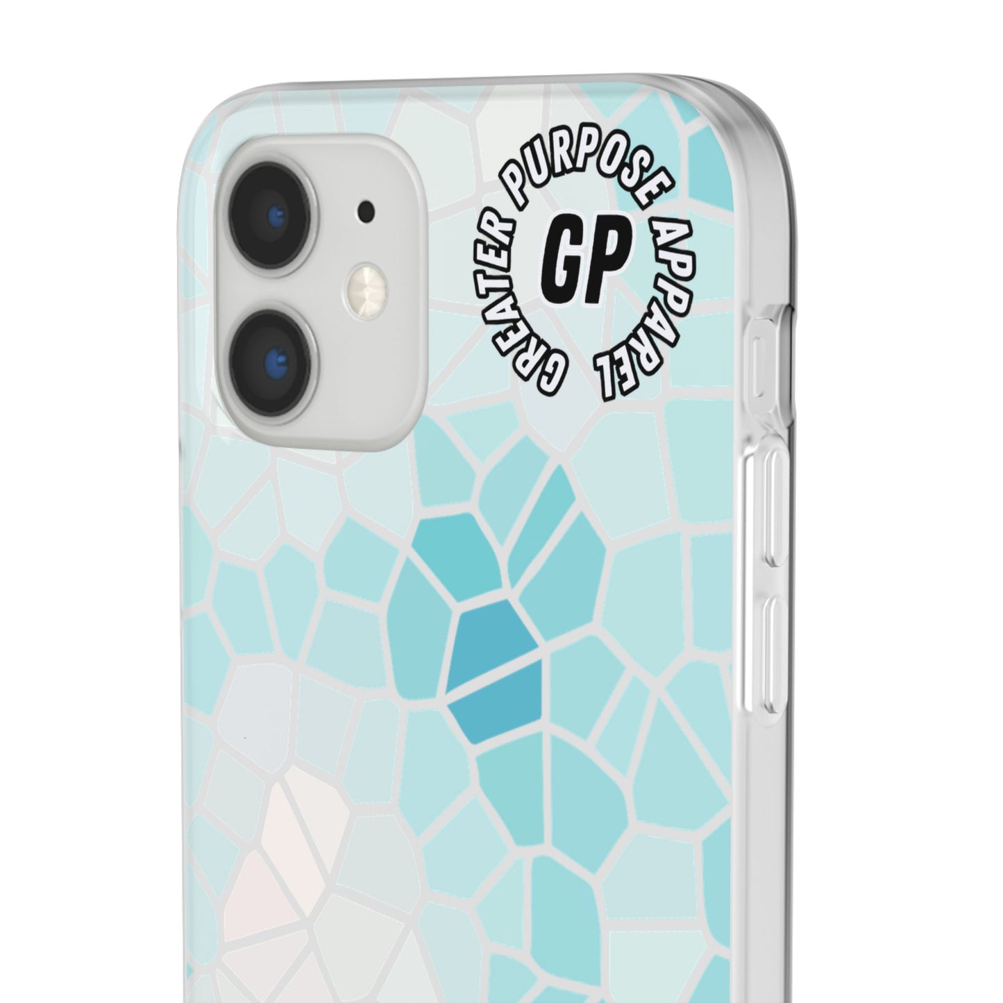 Stained Glass Flexi Phone Case (Blue)