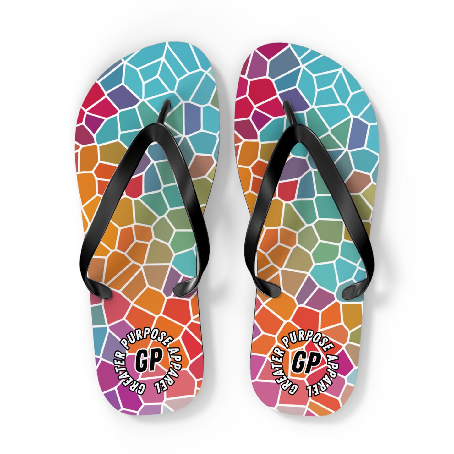 Stained Glass Flip Flops -