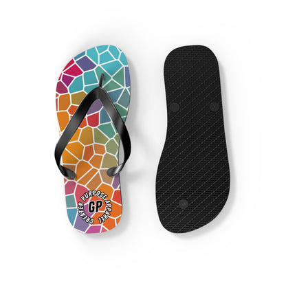 Stained Glass Flip Flops -