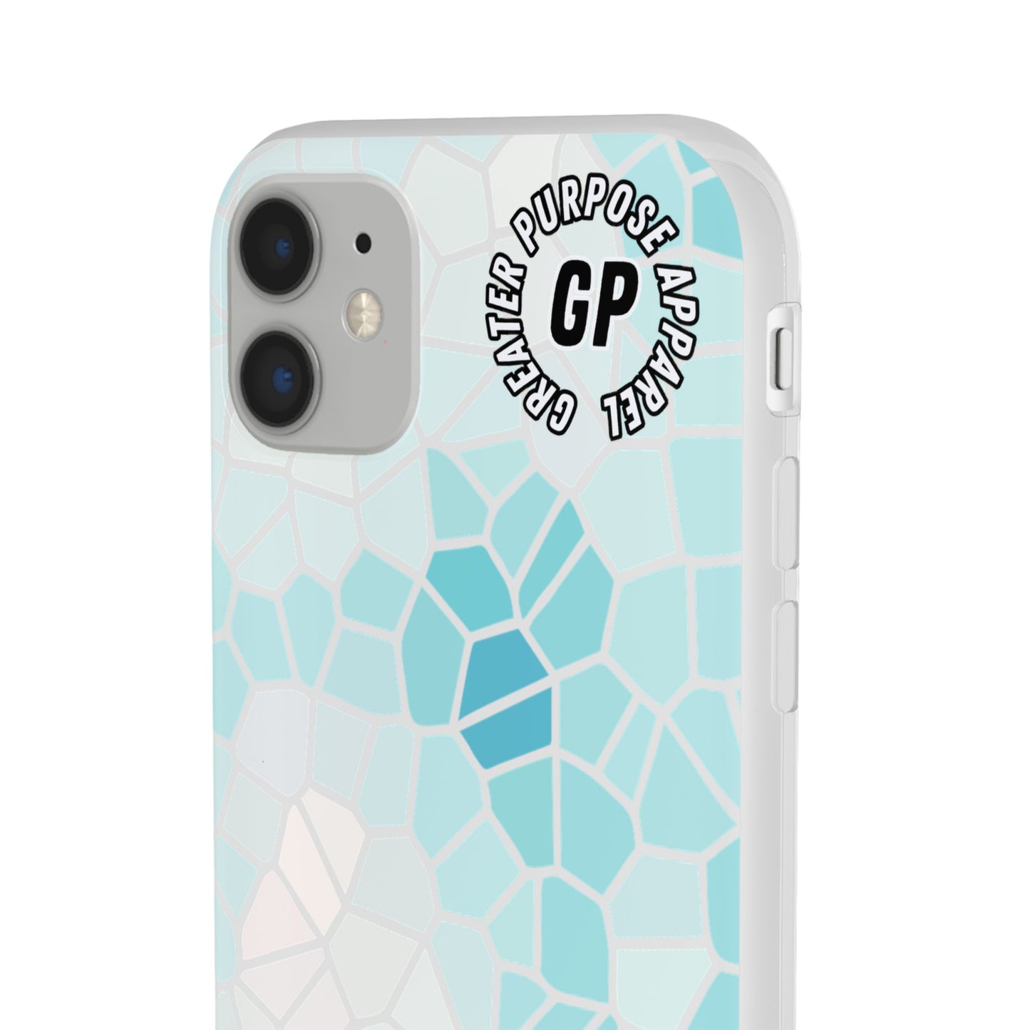 Stained Glass Flexi Phone Case (Blue)