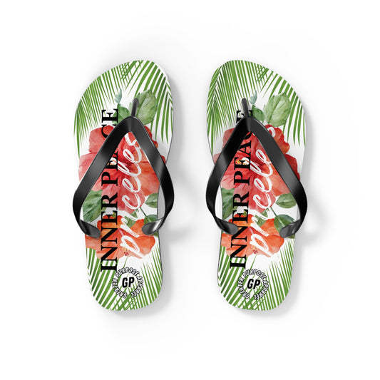 Inner Peace Flip Flops (White)