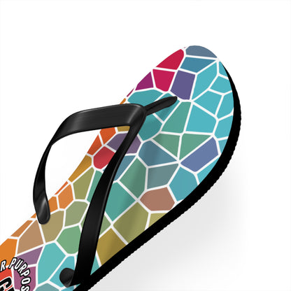 Stained Glass Flip Flops -