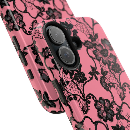 Whatsoever Things Are Lovely Tough Phone Cases (Super Pink)