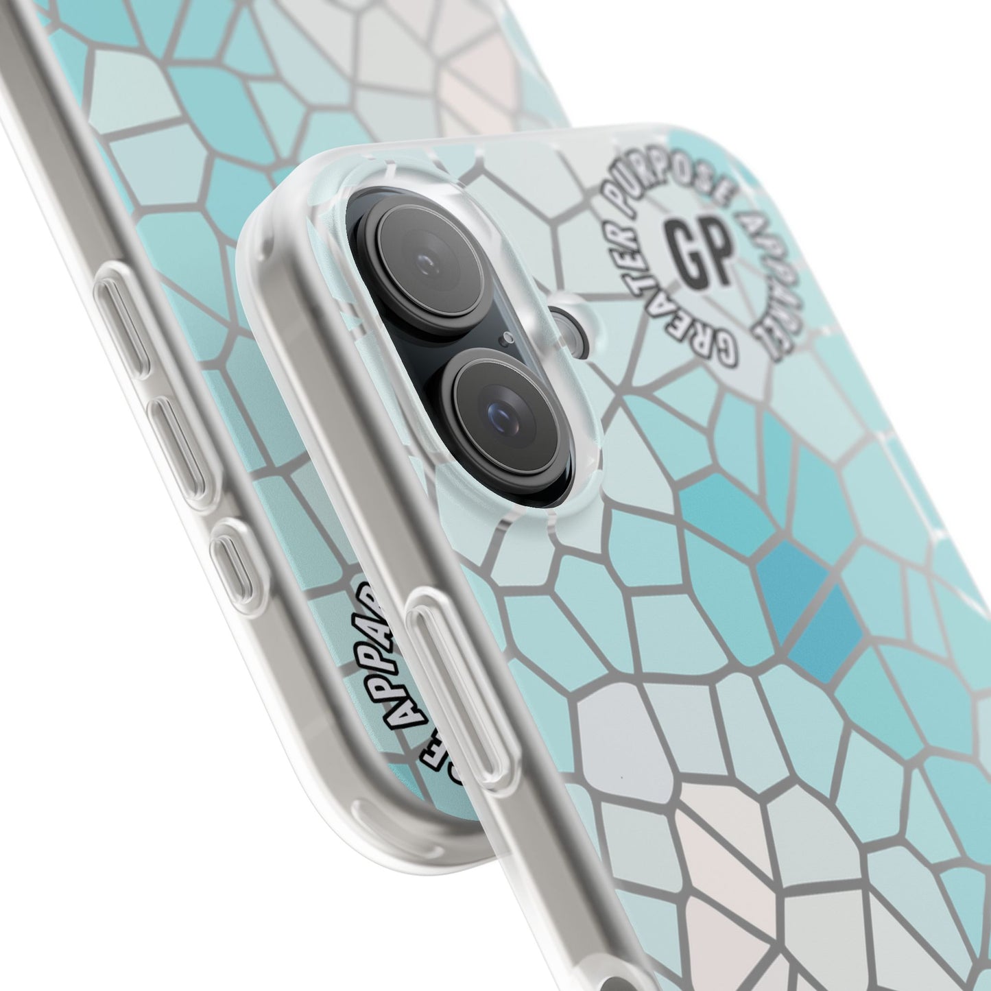 Stained Glass Flexi Phone Case (Blue)