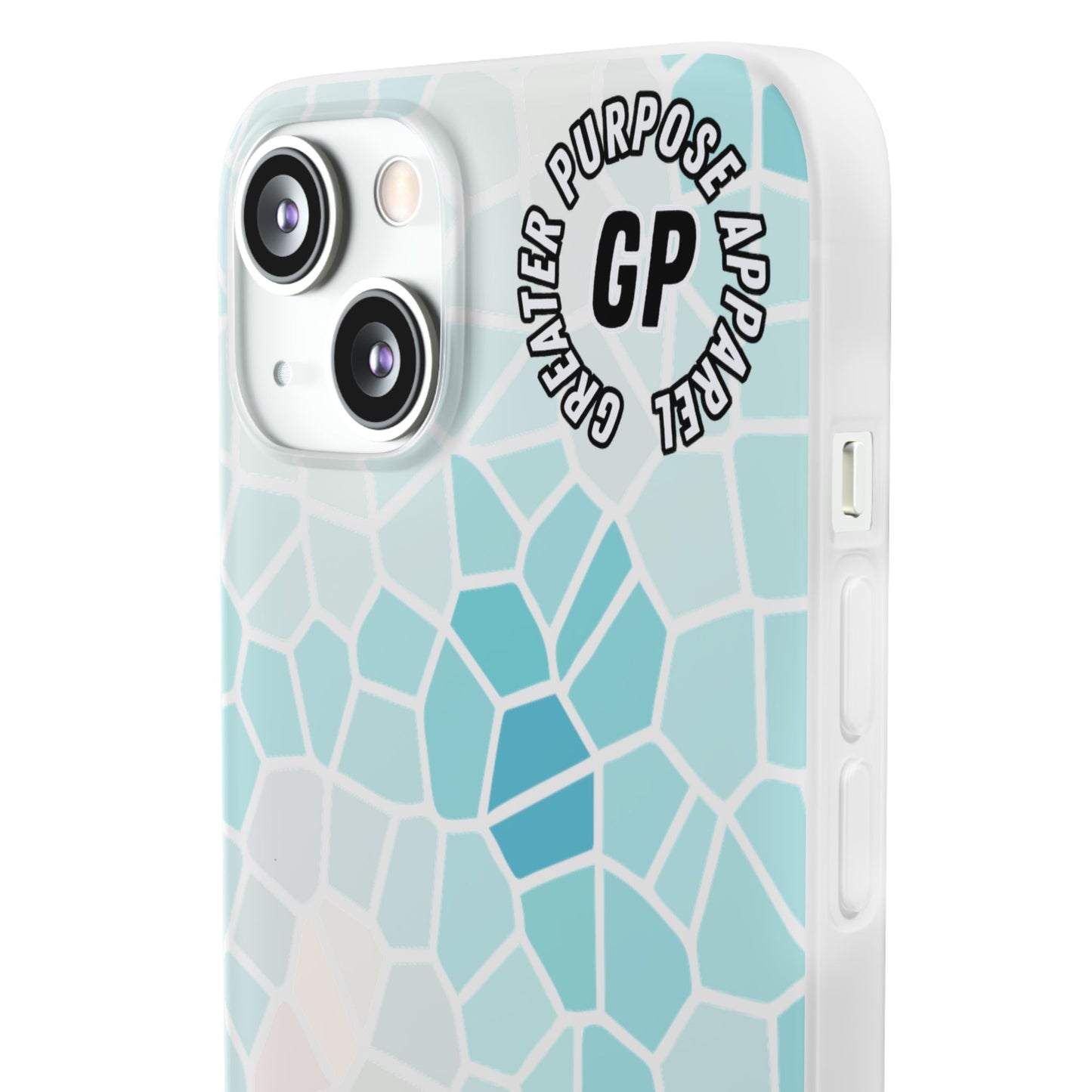 Stained Glass Flexi Phone Case (Blue)