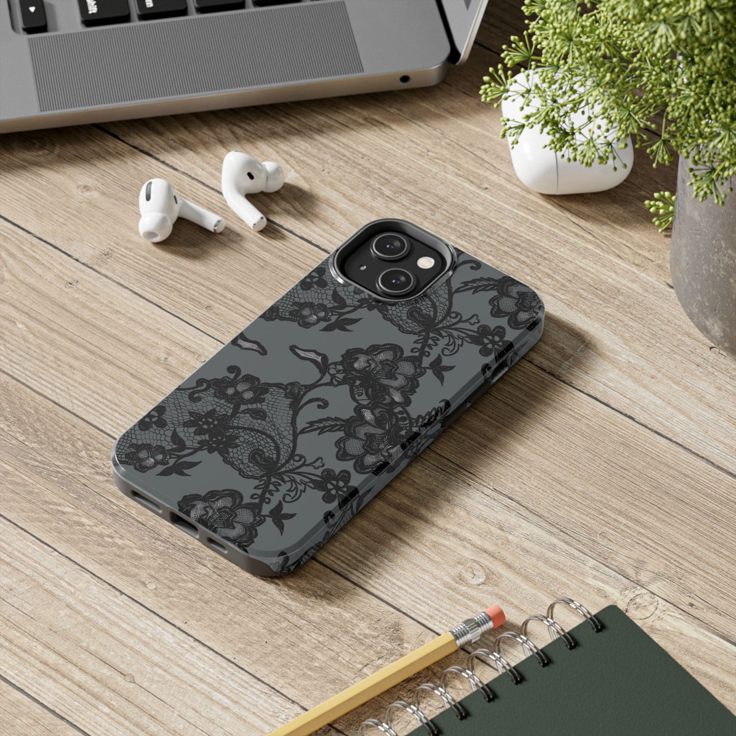 Whatsoever Things Are Lovely Tough Phone Cases (Grey)