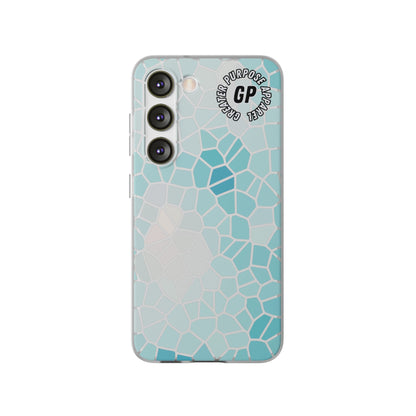 Stained Glass Flexi Phone Case (Blue)