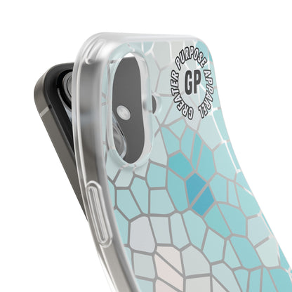 Stained Glass Flexi Phone Case (Blue)
