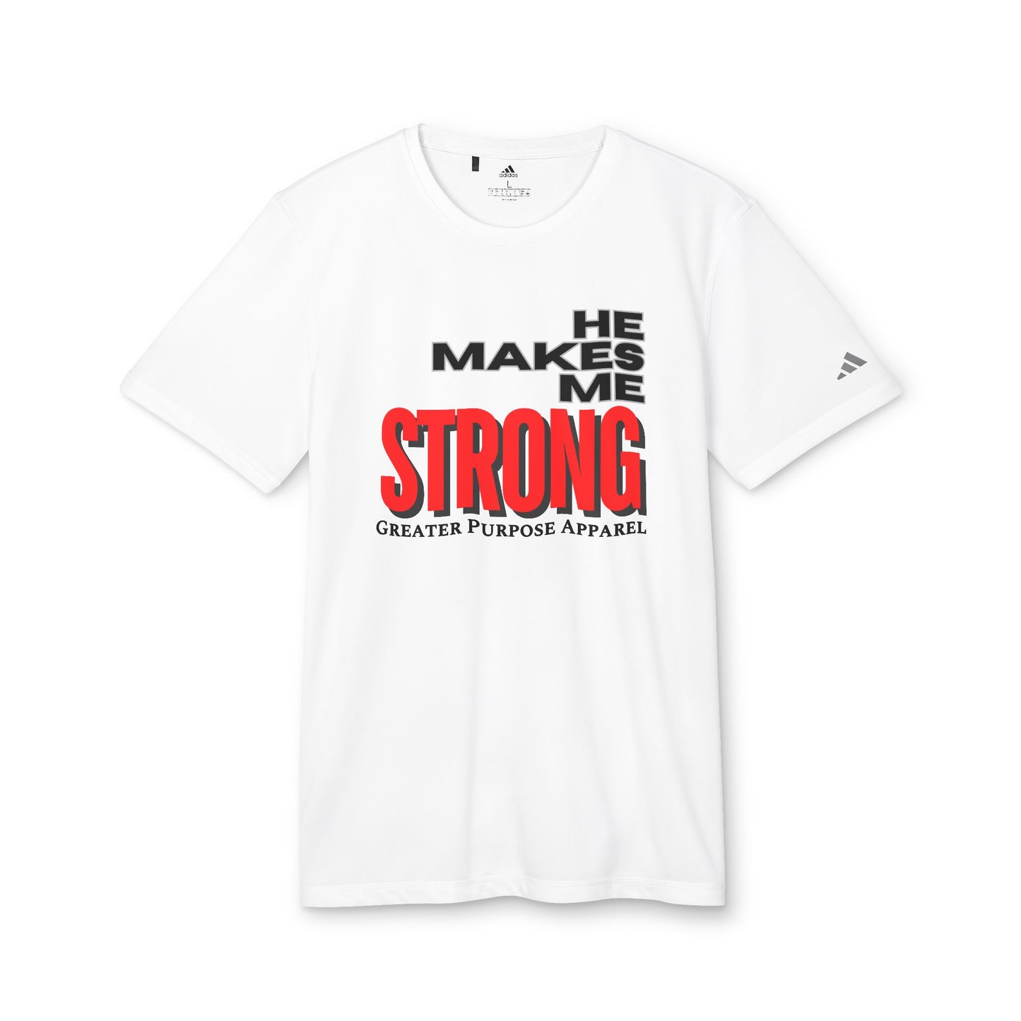 Men's He Makes Me Strong adidas® Unisex Sport T-shirt