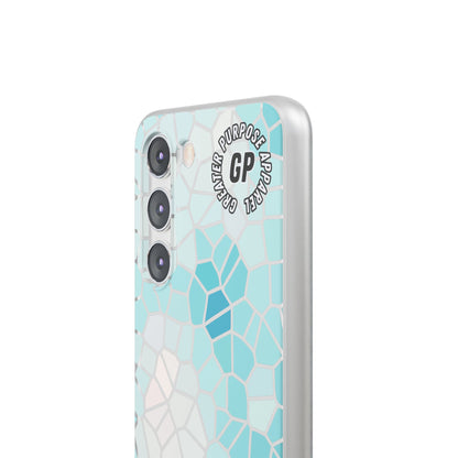 Stained Glass Flexi Phone Case (Blue)