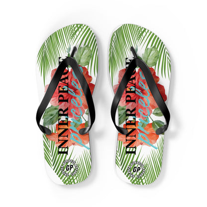 Inner Peace Flip Flops (White)