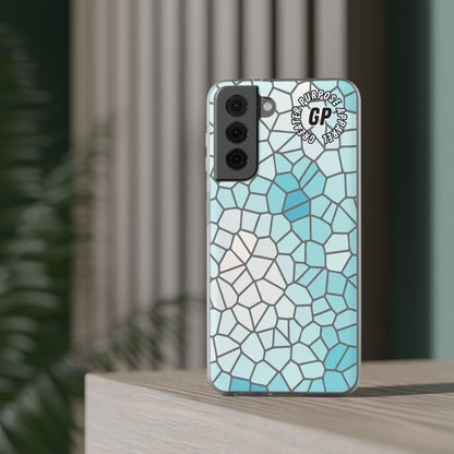 Stained Glass Flexi Phone Case (Blue)