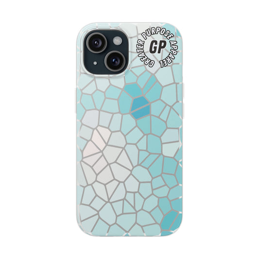 Stained Glass Flexi Phone Case (Blue)