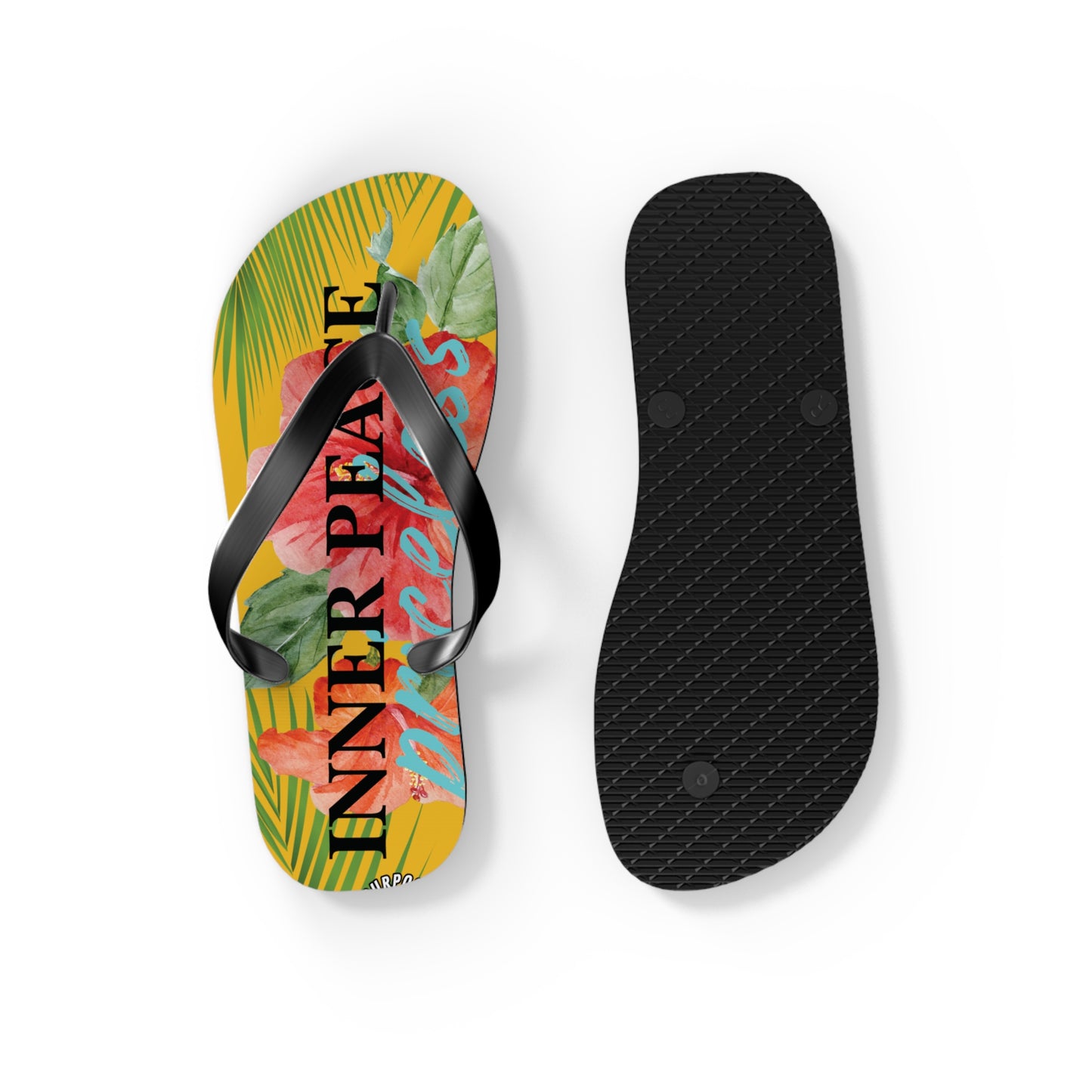 Inner Peace Flip Flops (Yellow)