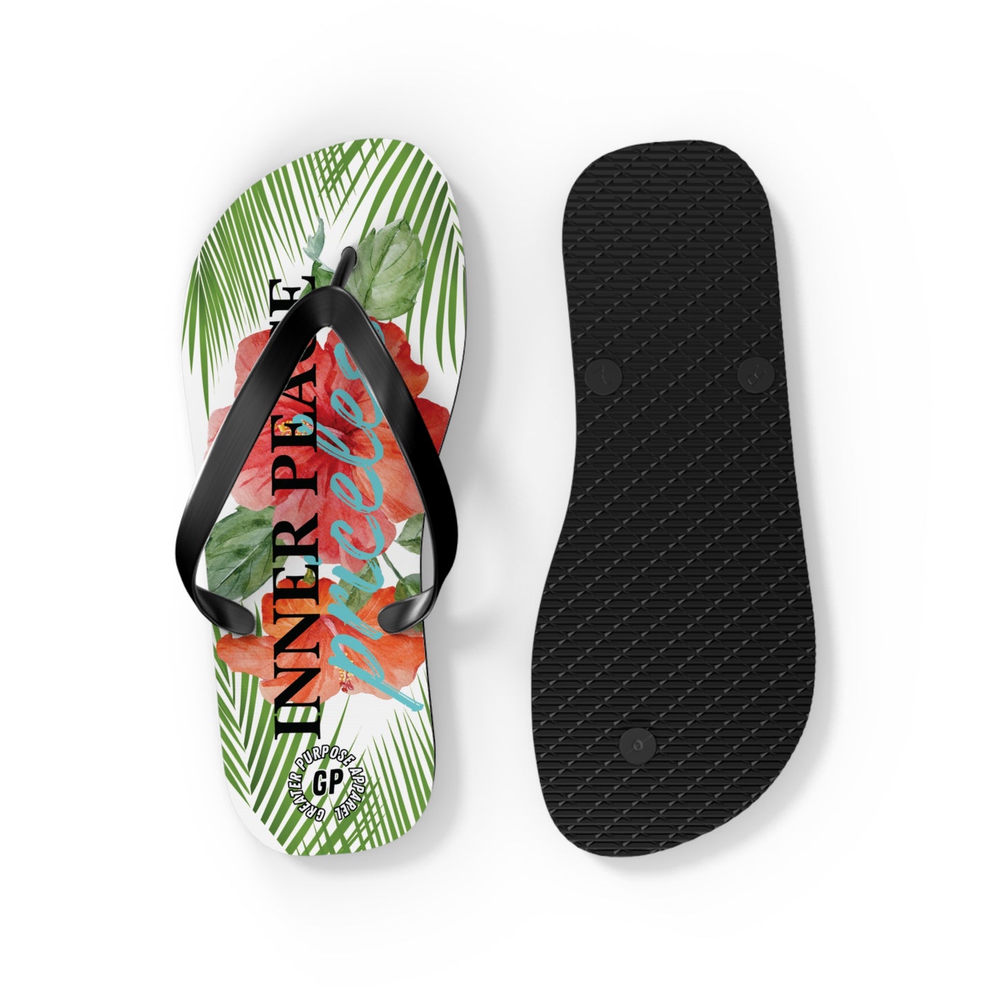 Inner Peace Flip Flops (White)
