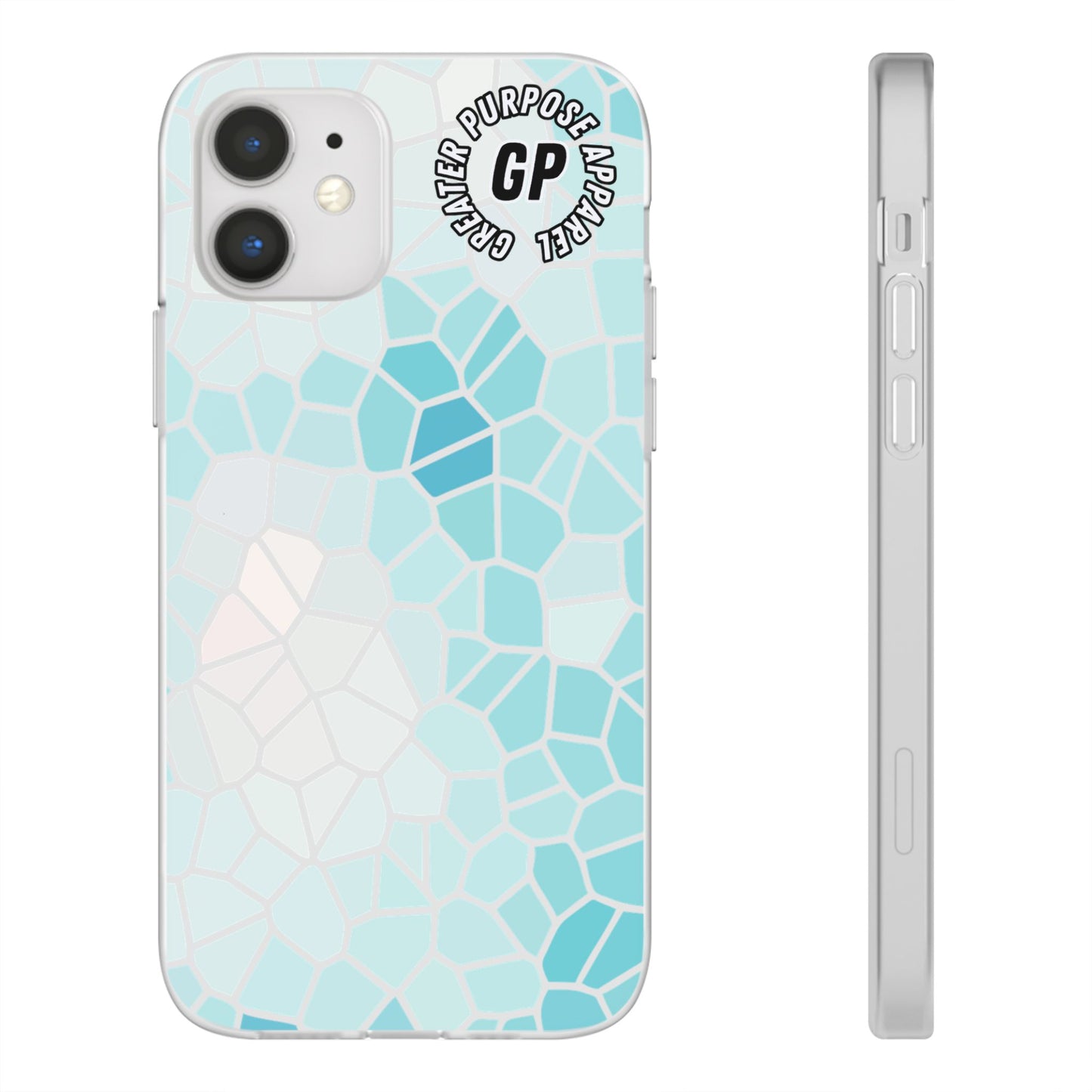 Stained Glass Flexi Phone Case (Blue)
