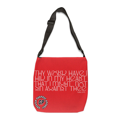 Hidden Word Adjustable Tote