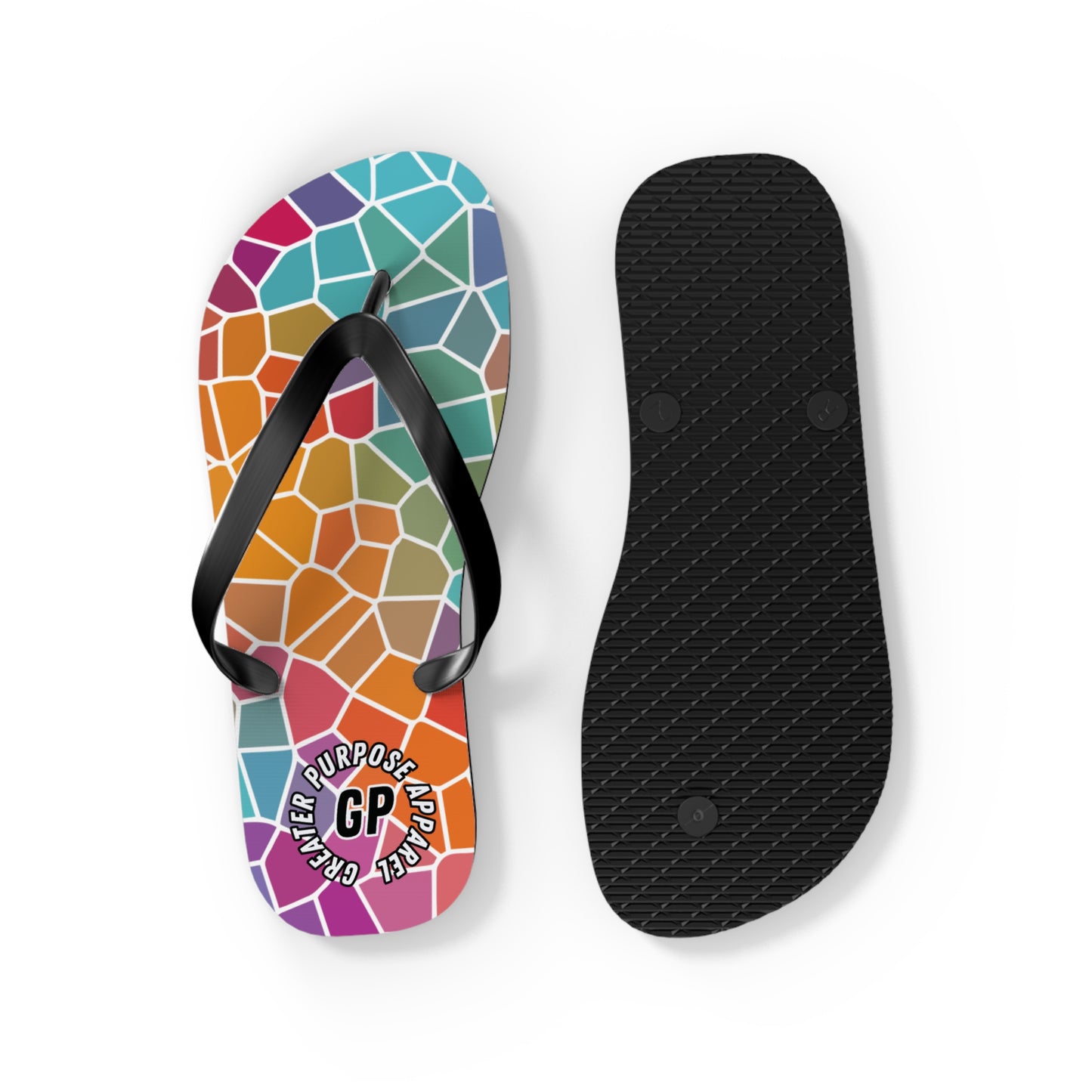 Stained Glass Flip Flops -